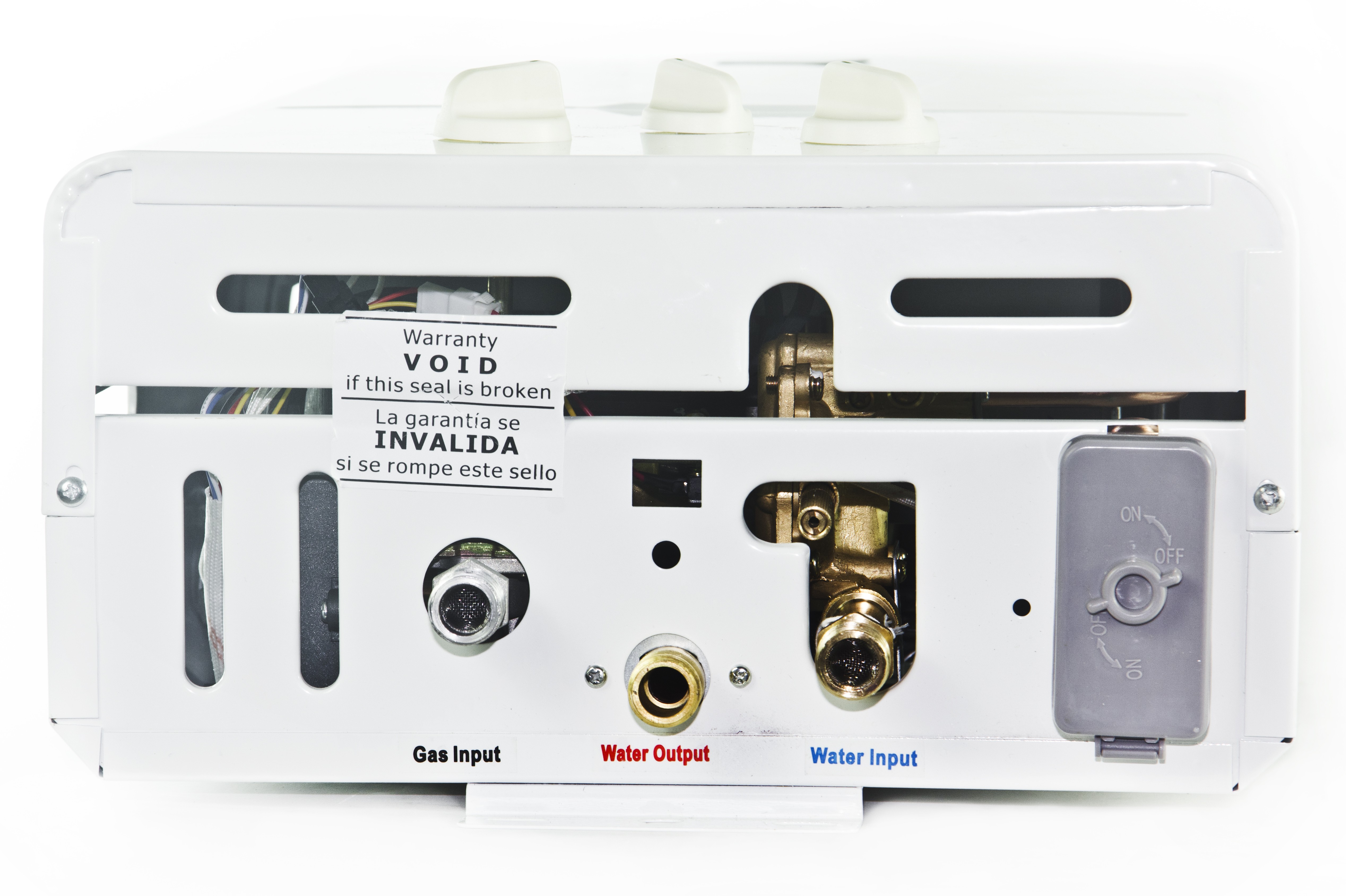 Marey GA10LP Power Gas 10L LP (Liquid Propane) Point-of-Use Tankless Water Heater Bottom View