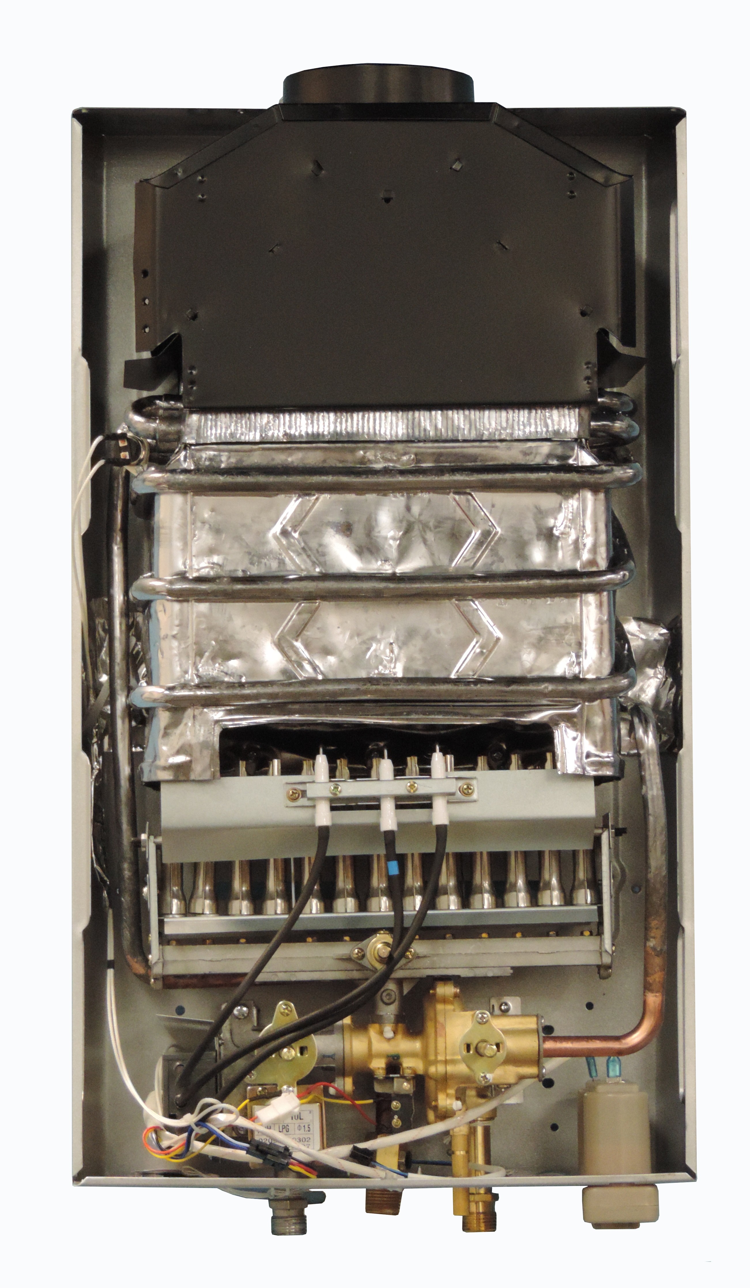 Marey GA10LP Power Gas 10L LP (Liquid Propane) Point-of-Use Tankless Water Heater Internal View